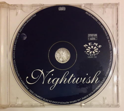 Nightwish Cd Angels Fall First (sin Carátulas) 1997  