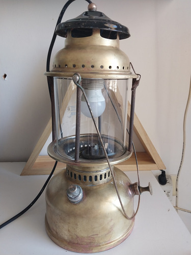Antiguo Farol De Bronce Para Iluminacion (Usado)