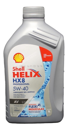 1 Shell Helix Hx8 Professional 5w40 100% Sintético