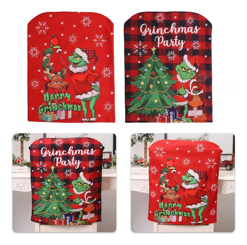 2024 Funda Para Silla De Comedor Navideña Ornamento 4pcs