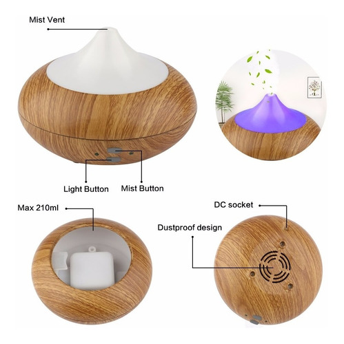 Difusor Humificador Ultrasónico Eco Think Para Aceites Esen