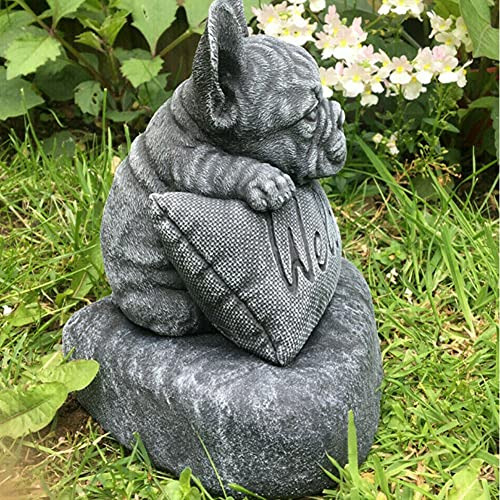 Estatua De Resina De Bulldog De Ekdjkk, Adorno De Bulldog Fr