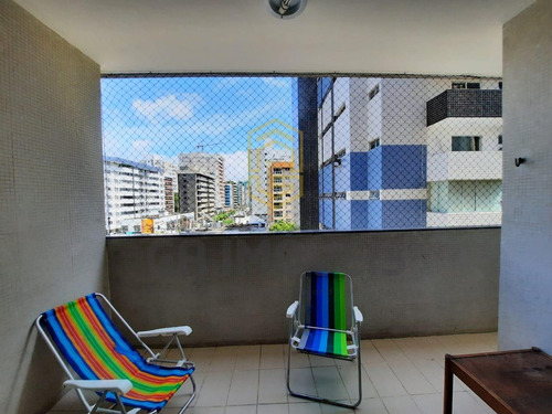 Imagem 4 de 12 de Apt Na 1 Quadra Da Praia De Ponta Verde Varanda 3/4 Dce Por 420 Mil !! - 443