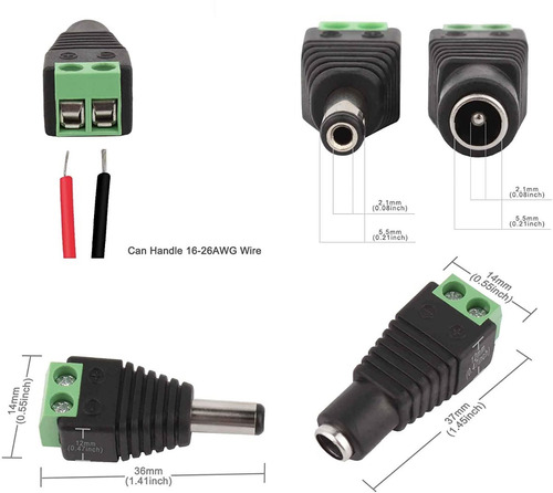Cable Utp Cat 5e Blanco 100m+2 Par Balun+2 Par Voltaje Myh