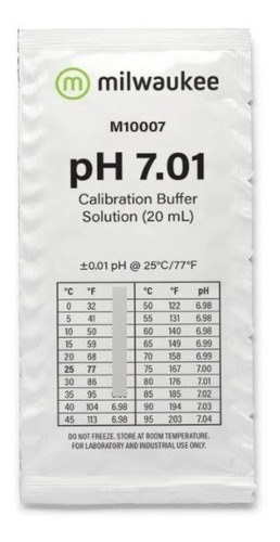 Liquido Calibrador Ph 7.01 20 Ml - Milwaukee