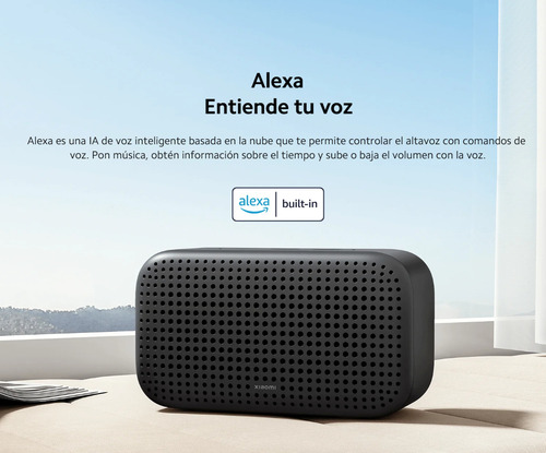 Bocina Alexa Xiaomi Smart Speaker Lite Compatible Con Apple Airplay 2 Bluetooth5.1 Wi-fi De 2,4 Ghz/5 Ghz