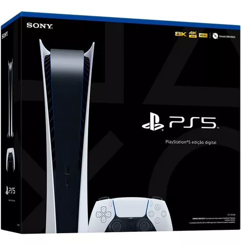 Console Sony PS5 Playstation 5 SSD 825GB com Leitor de Discos