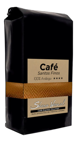 Grano Café Santos Finos Arábigo Sharo Wernal 250gr. Expreso