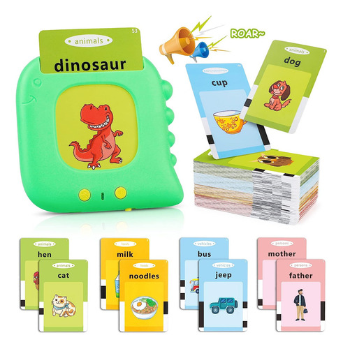 Tarjetas Flash Parlantes Beefox, Juguetes De Aprendizaje Par