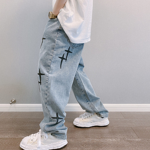 Pantalones Anchos Vaqueros Para Hombre