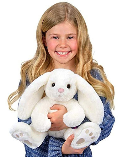 Bearton Whiskers Peluche Conejito Blanco De Peluche, 10.5 Pu