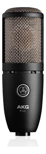 Micrófono Vocal Condensador Akg Pro Audio P220 Negro.