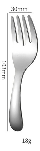 Juego De Cucharas Y Tenedores Mini De Acero Inoxidable 304 C