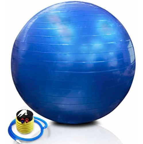 Bola de ginástica, pilates, ioga, 65 cm, bola azul