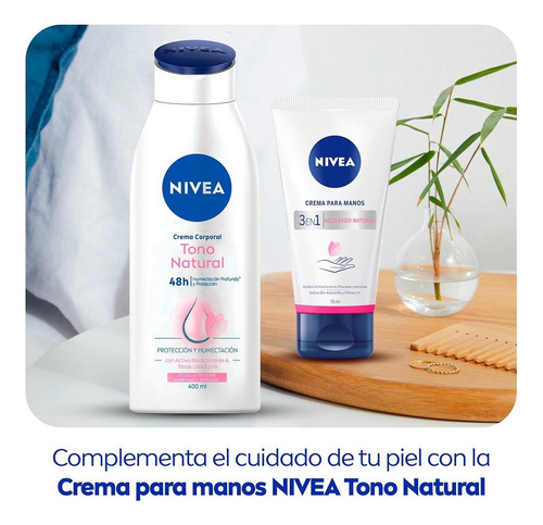 Nivea Crema Corporal Humectante Aclarado Natural 400 Ml - -