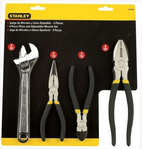 Juego De Herramientas Stanley 91-526 Ajustable Pinza Alicate