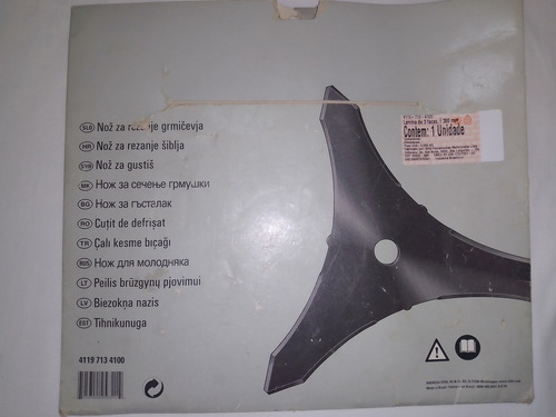 Cuchilla De 3 Puntas Stihl Desmalezadora 300mm/20mm Nueva (Usado)
