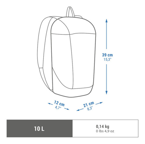 Mochila Quechua 10l Arpenaz 100 Fucsia Liso