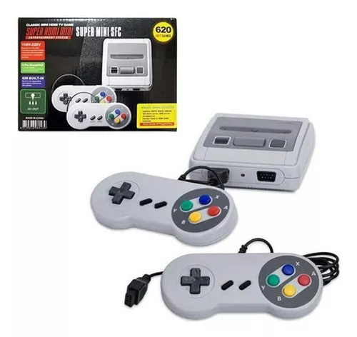 Video Game Retro Anos 80 E 90 620 Jogos 8 bits 2 Controles tipo nitend