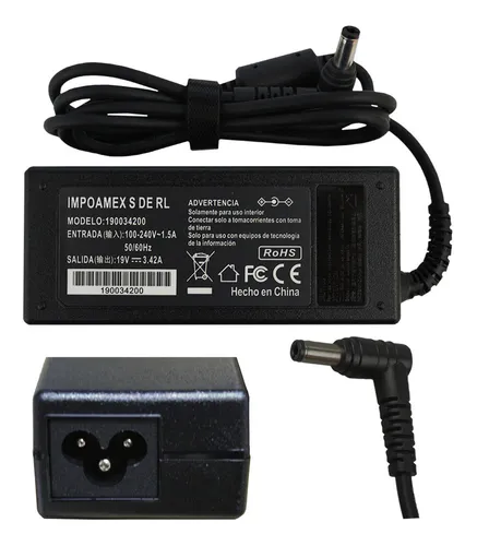 comprar Cargador Para Toshiba Satellite L40dt-asp4374f 19v 3.42a 65w