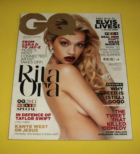 Rita Ora Revista Gq Uk Elvis Presley Sean O'pry Simon Nesman