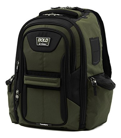 Mochila Portátil Liviana Travelpro Bold, Verde Oliva/negro