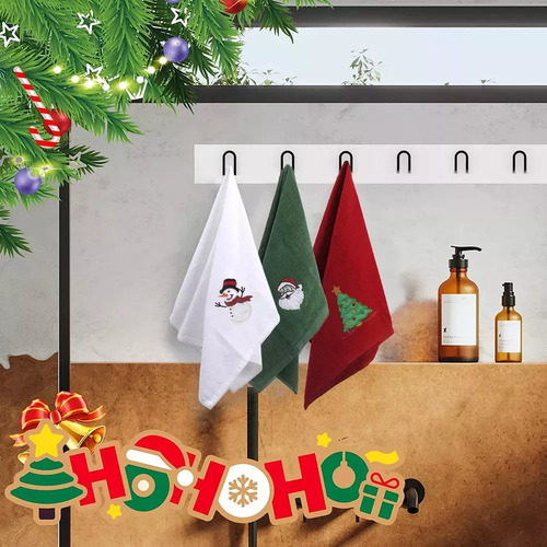 Juego De 3 Toallas De Baño Navideñas Grandes, 38 X 61