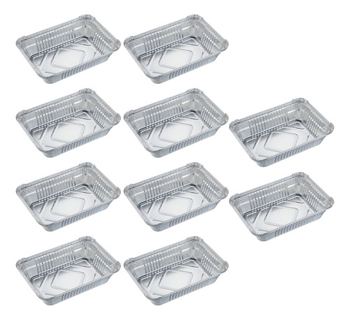 Bandeja De Papel De Aluminio Desechable Para Llevar De 10 Un