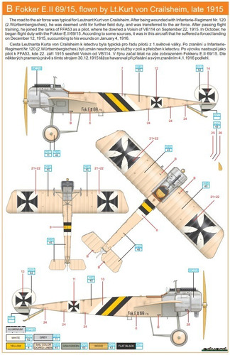 1/48 Fokker Eindecker E.ii E.iii Eduard Profipack