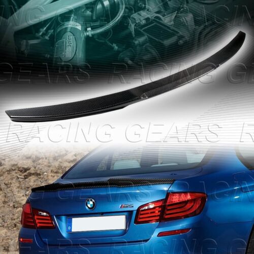 Real Carbon Rear Trunk Lid Spoiler Wing Fit 11-16 Bmw F1 Mmi