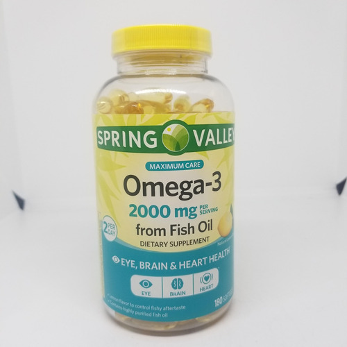 Omega 3 -2,000 Mg - 180 Soft - Spring Valley