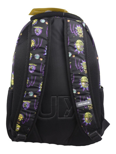 Imagen 3 de 4 de Mochila Escolar Rick And Morty 100% Original Porta Laptop