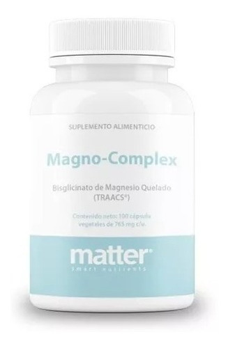 Matter Magno Complex Bisglicinato Magnesio Quelado 100capsfn