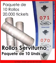 Comprar Impresión  Rollos De Tickets  Servi Turno  (papel Ecológico)