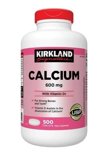 Calcio 600 Mg Kirkland 500 Tabs