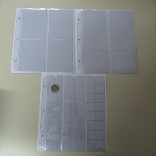Carpeta Album Para Monedas Sueltas En Tiras 15 Hojas