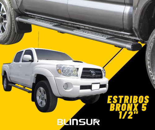 Estribos Bronx Ford Lobo F-150 2015 - 2021 Dob Cab Negro