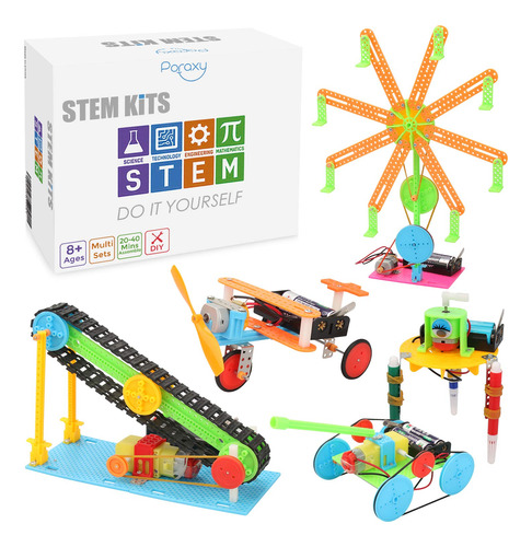 Juego De 5 Kits Stem, Motores De Corriente Continua, Kit Rob