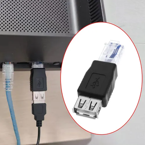 4 Unids Ethernet A Usb Adaptador Usb 2.0 Hembra A Rj45 Ether