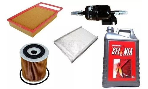 Kit Filtros + Aceite Selenia 15w40 X5 Fiat Palio 1.6 16v