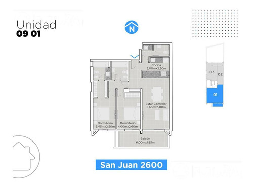 Imagen 7 de 25 de Departamento En Venta De 2 Dormitorios Con Terraza Exclusiva - Barrio Lourdes, Rosario