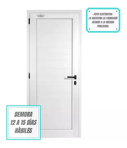 Puerta Aluminio Ciega Exterior 80x200