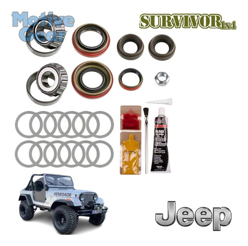 Kit De Rodamientos De Piñón Dana 30 Jeep Wrangler Cj5 Cj7 Mg