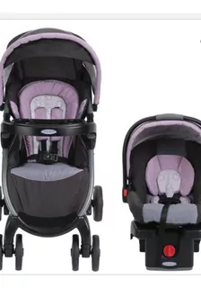 Coche Graco Para Niña + Carseatpara Bebé+base Gracodisponib.