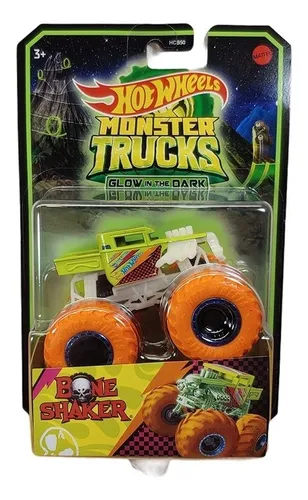 Hot Wheels Monster Trucks Veículo de Brinquedo Bone Shaker Die Cast Bone  Shaker