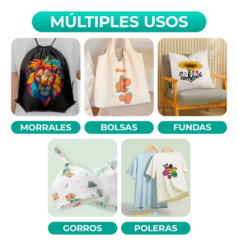 Plancha Multiusos Transfer Sublimación Parche Para Camiseta Blanco/verde