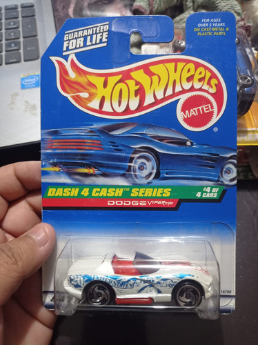 Hot Wheels 1998 Dodge Viper Rt/10 Blanco  0