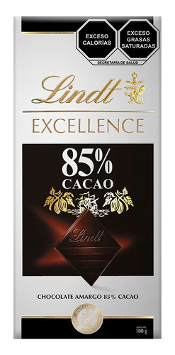 2 Pack Chocolate 85% Cacao Excellence Lindt 100