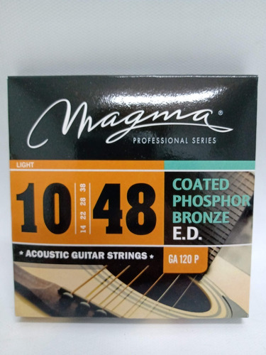 Encordado Guitarra Acústica Magma 10/48 Coated Phosphor