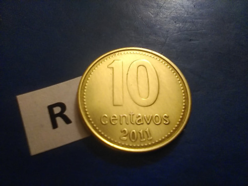 Moneda Antigua 10 Centavos Año 2011 De La Nación Argentina 